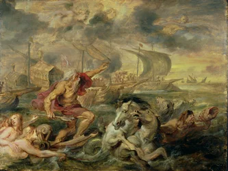 Neptun beruhigt den Sturm, 1635
